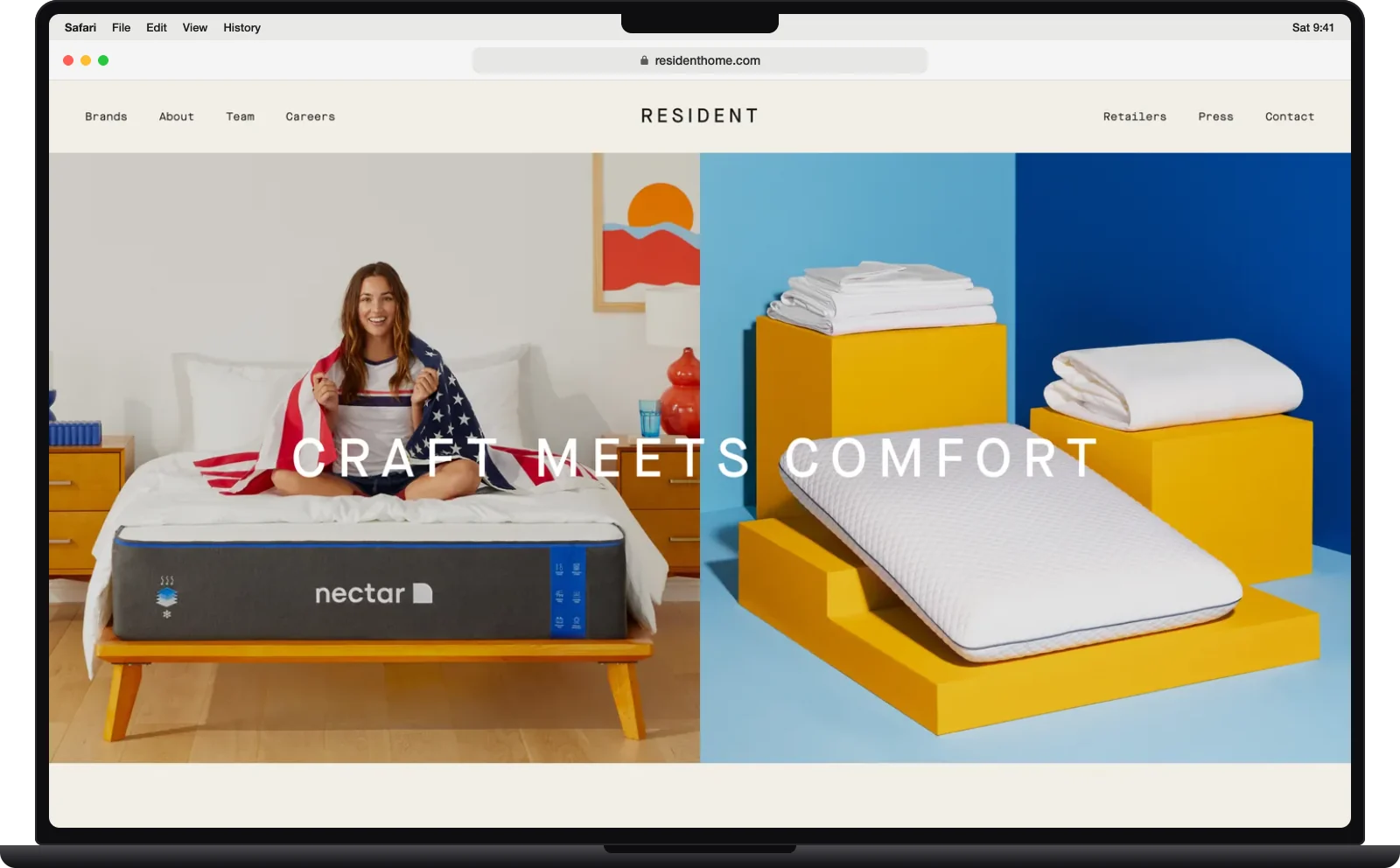 residenthome.com on a MacBook