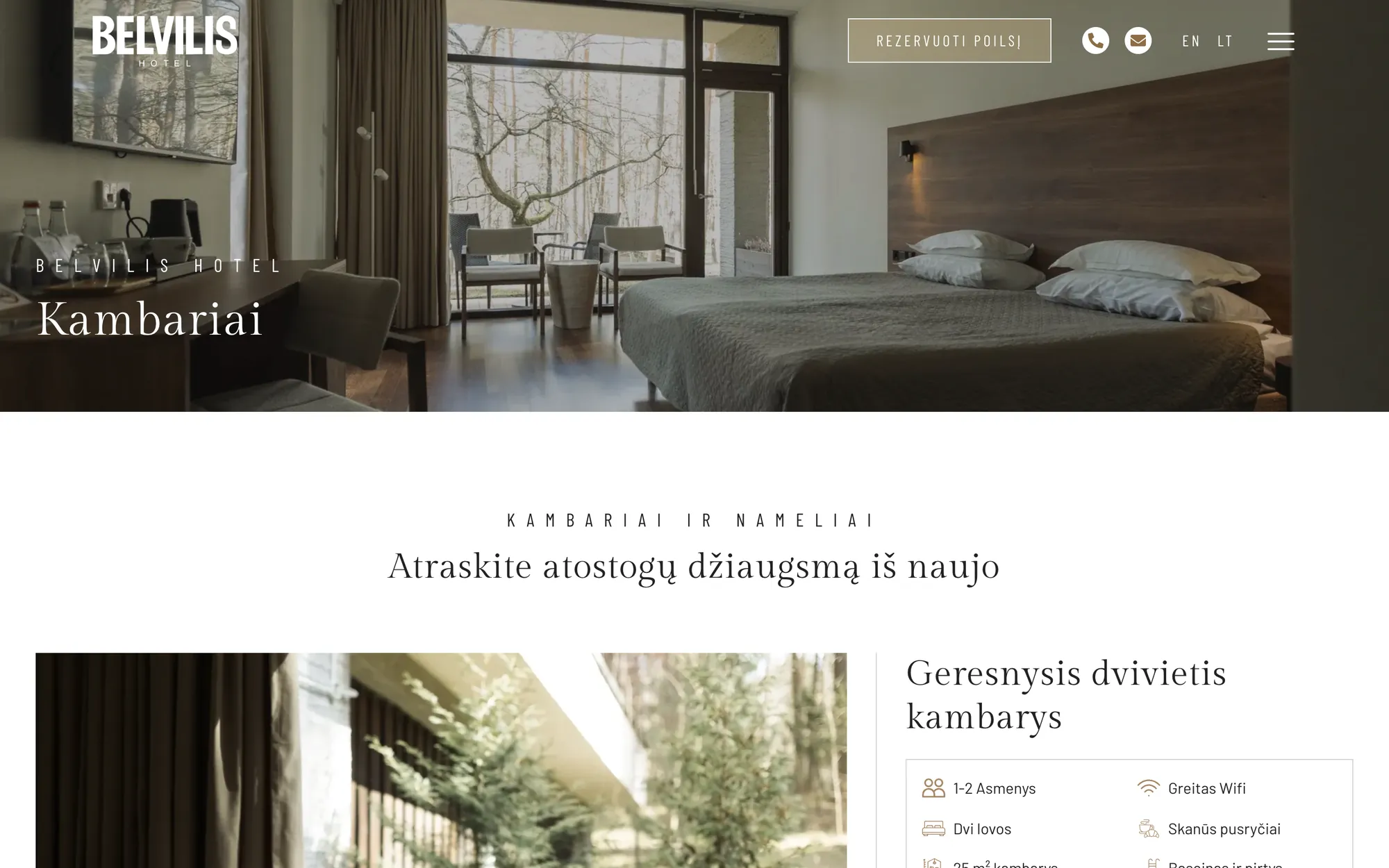 Belvilis Hotel, 1 puslapis