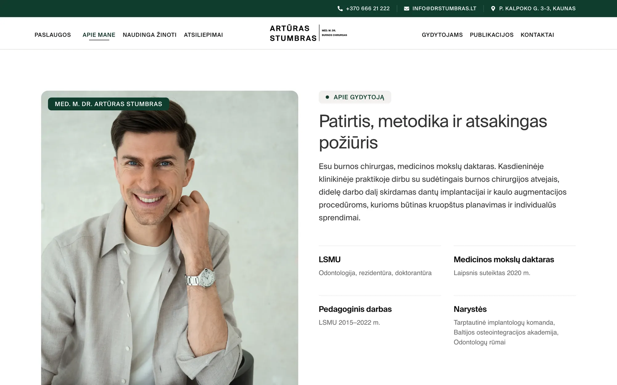 Dr Stumbras, 2 puslapis
