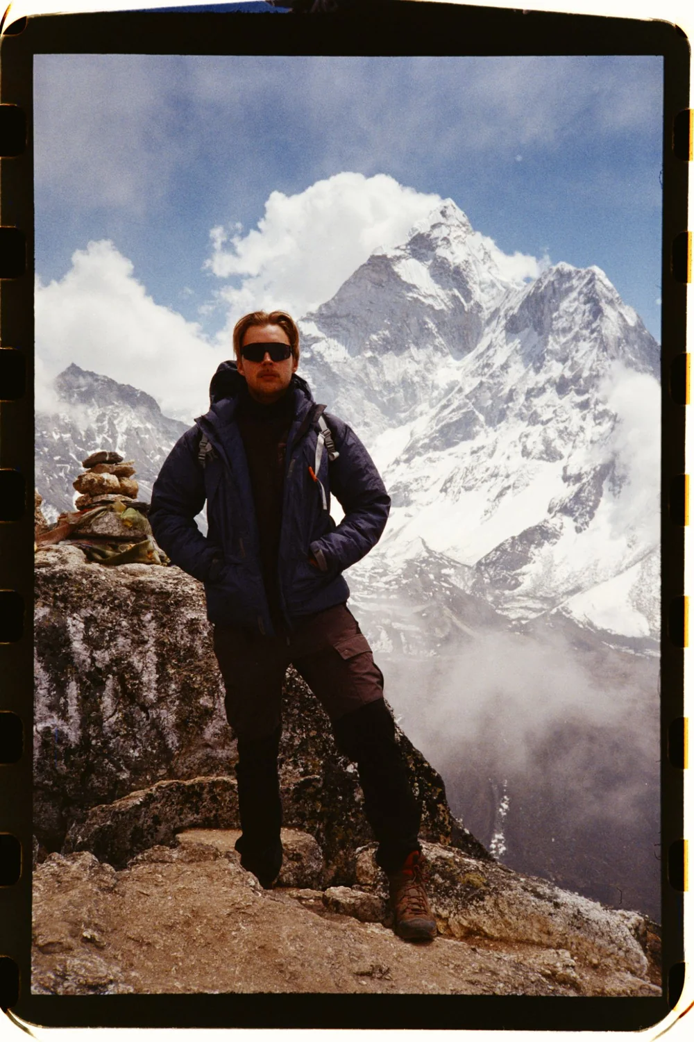 Kostas Scinskas in the Himalayas, shot on film