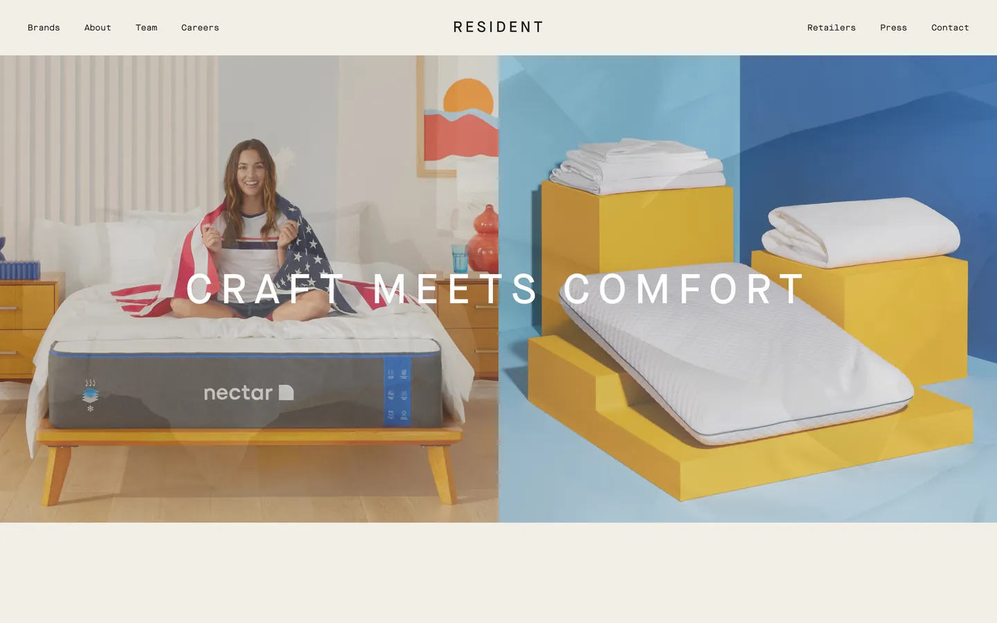 Resident home page on desktop